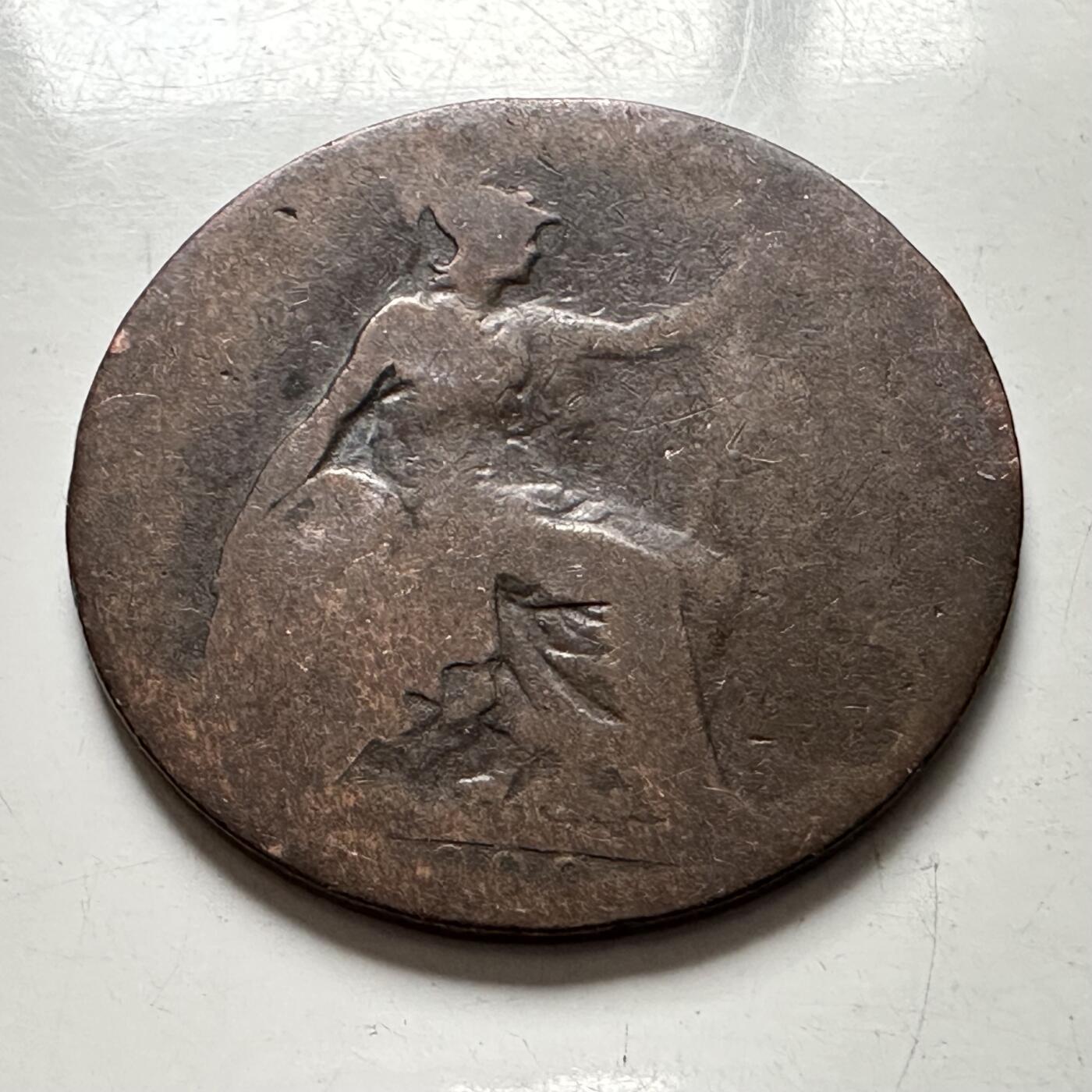 🌹外币初藏🌹🐯2025年第136场  每周二四六晚8️⃣点 接代拍 英国1900年1/2便士