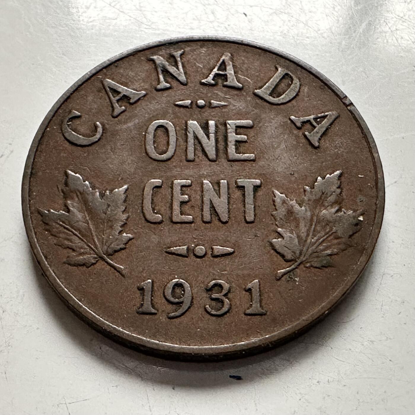 🌹外币初藏🌹🐯2025年第136场  每周二四六晚8️⃣点 接代拍 加拿大1931年一分