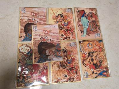 阳大大卡牌拍卖第85期（持续收拍品，周六晚上九点截拍，进群福利早知道） - 【色纸】陈岱青 三国故事 色纸7张