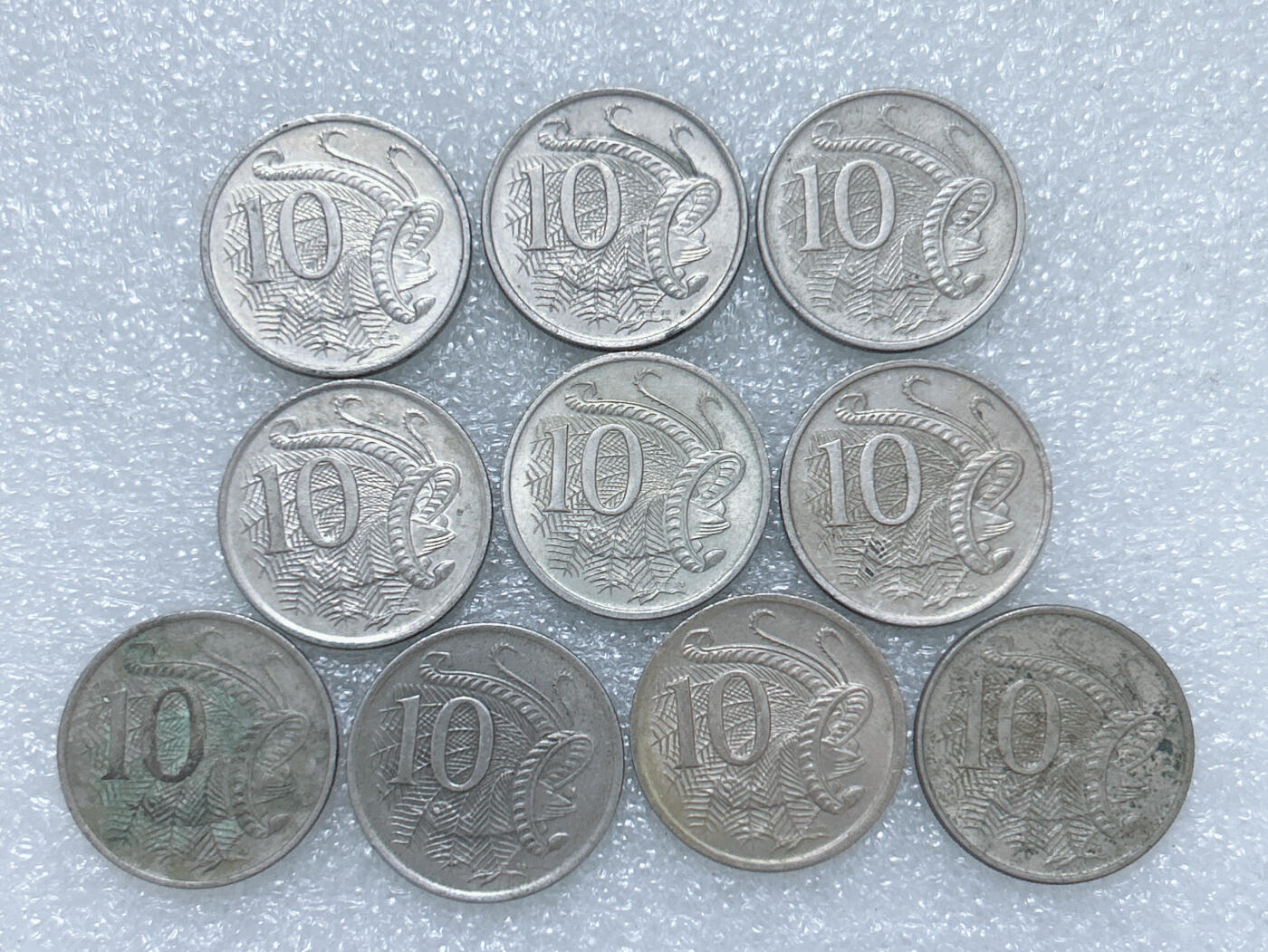 第一海外回流一元起拍收藏 散集专场  第275期 澳大利亚10分硬币 10枚