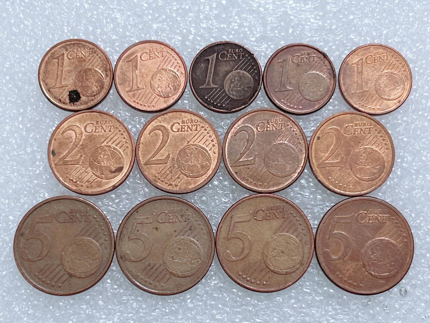 第一海外回流一元起拍收藏 散集专场  第275期 欧盟不同版本硬币 13枚