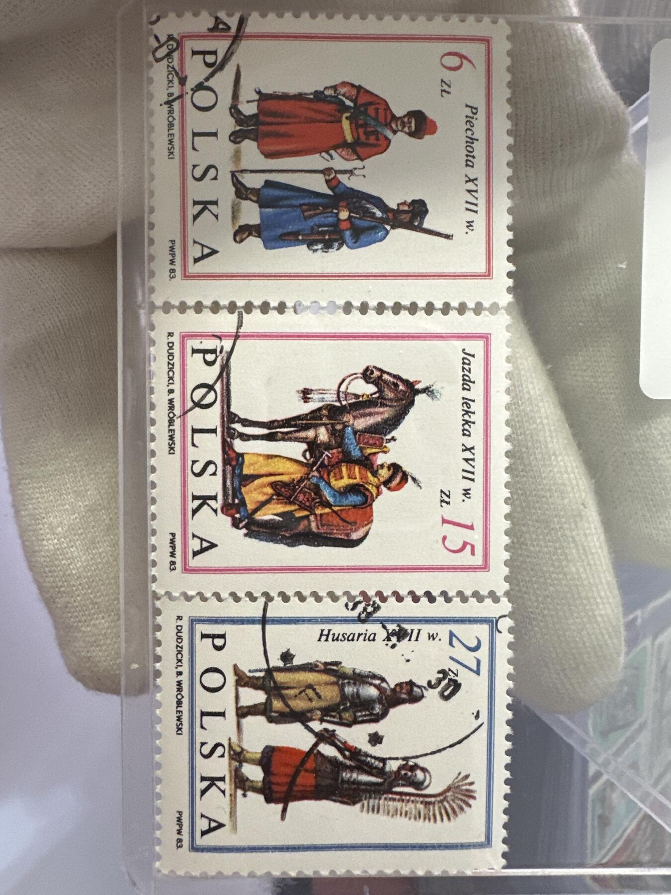 12.6邮票专场 波兰1983年维也纳解围300周年军装民族服饰5全