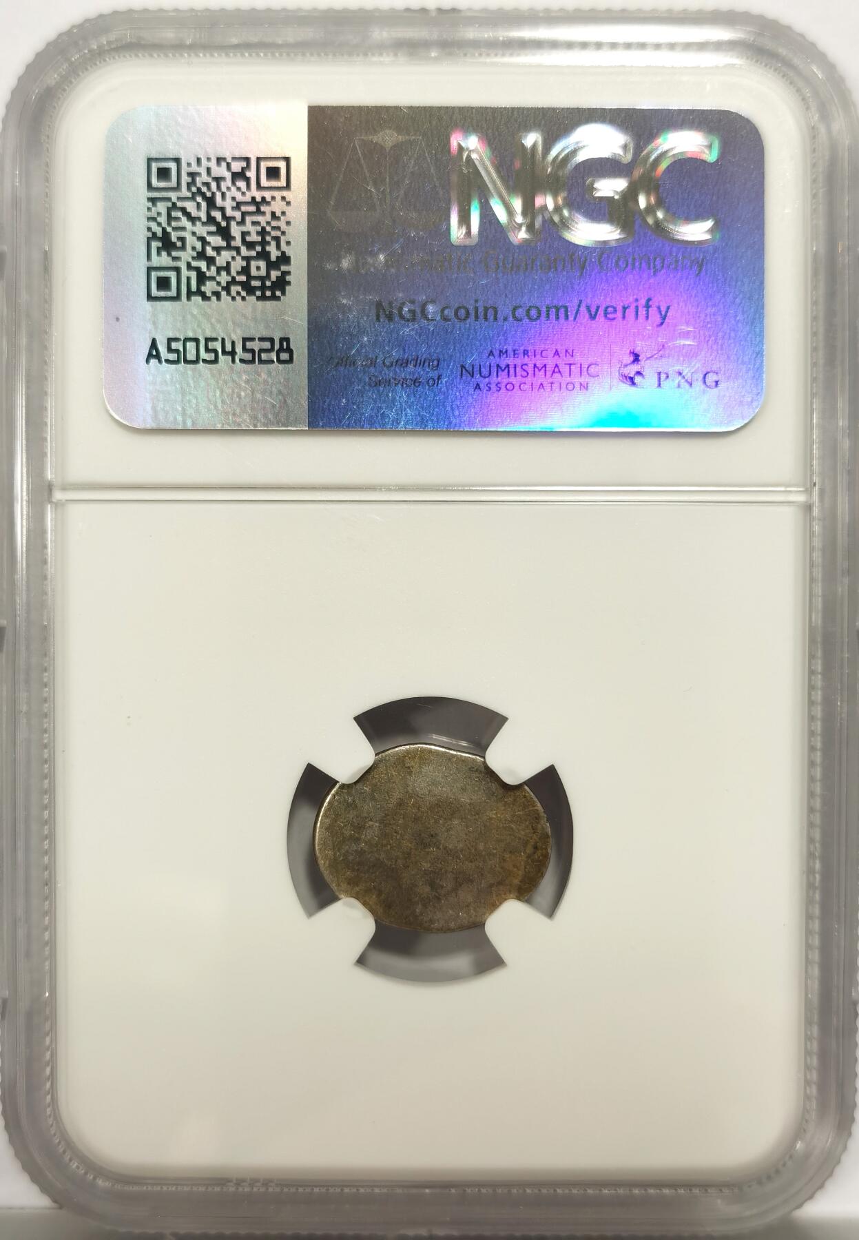 博洋堂世界钱币拍卖第150期（全场包邮） NGC AU50 柬埔寨1600-1860年神鸟2PE银币，原味深打