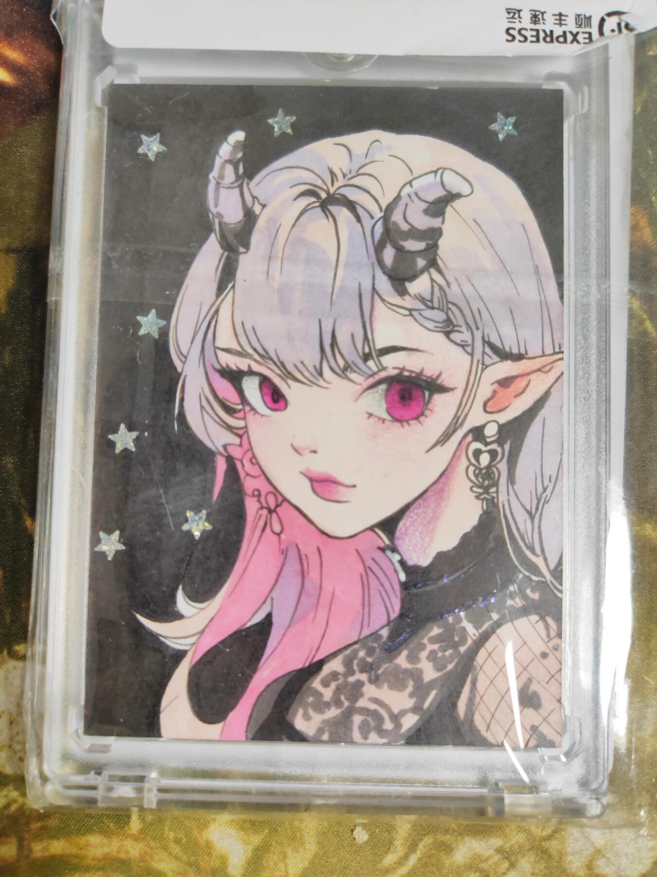 阳大大卡牌拍卖第85期（持续收拍品，周六晚上九点截拍，进群福利早知道） 【手绘卡】国潮来袭 手绘卡系列 小魔女