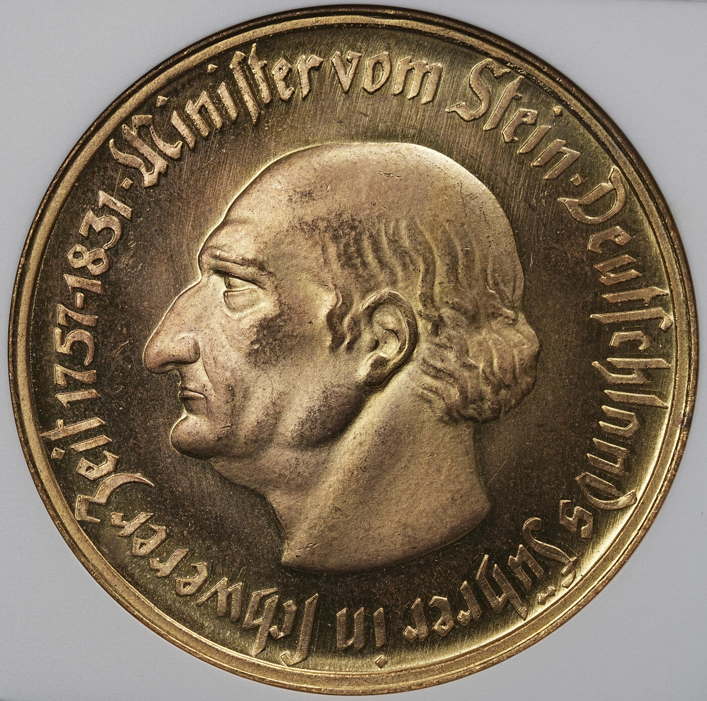 修遠堂世界钱币第九十六期 NGC MS65 1923年德国紧急时期威斯特法伦5000万马克大马币