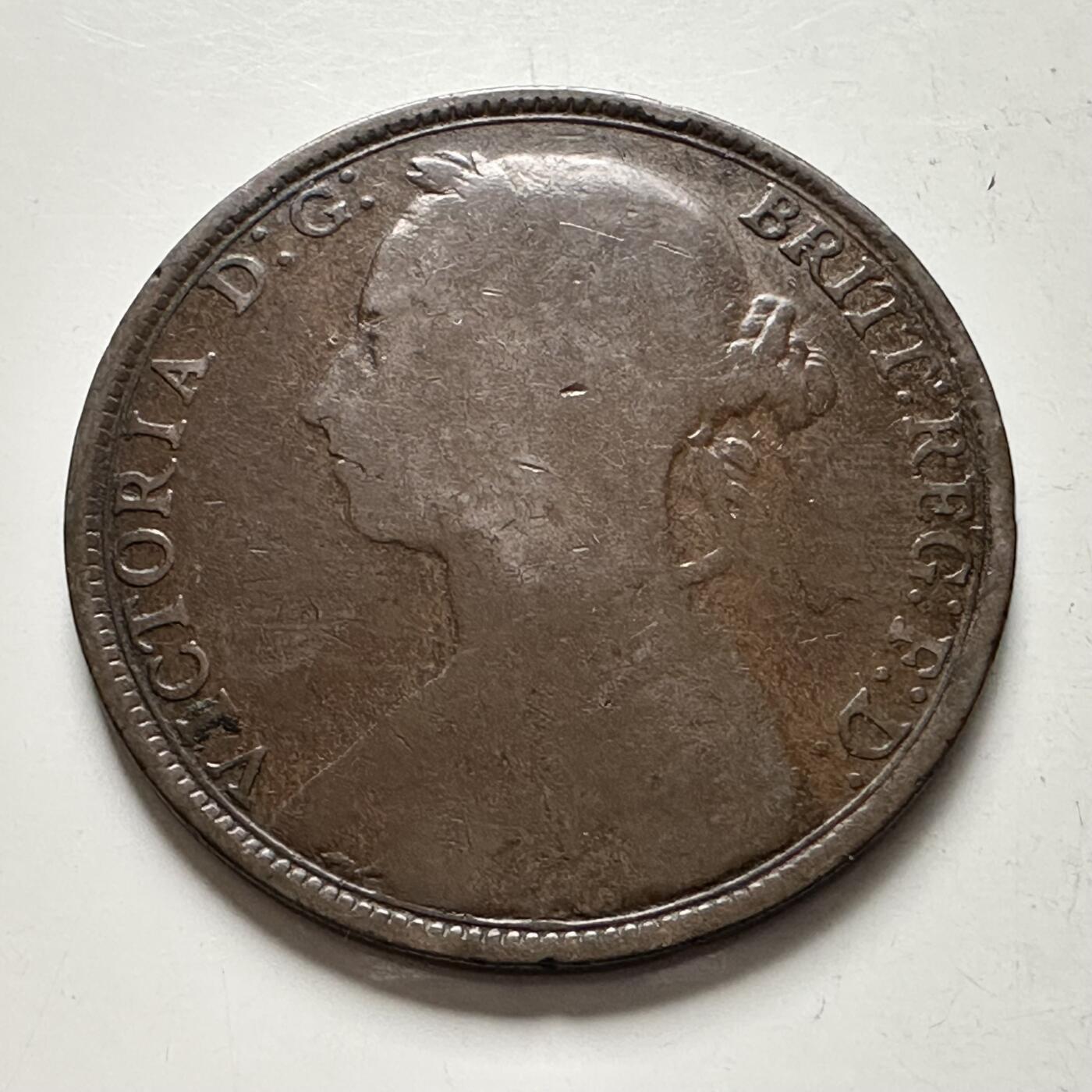 🌹外币初藏🌹🐯2025年第136场  每周二四六晚8️⃣点 接代拍 英国1891年维多利亚一便士