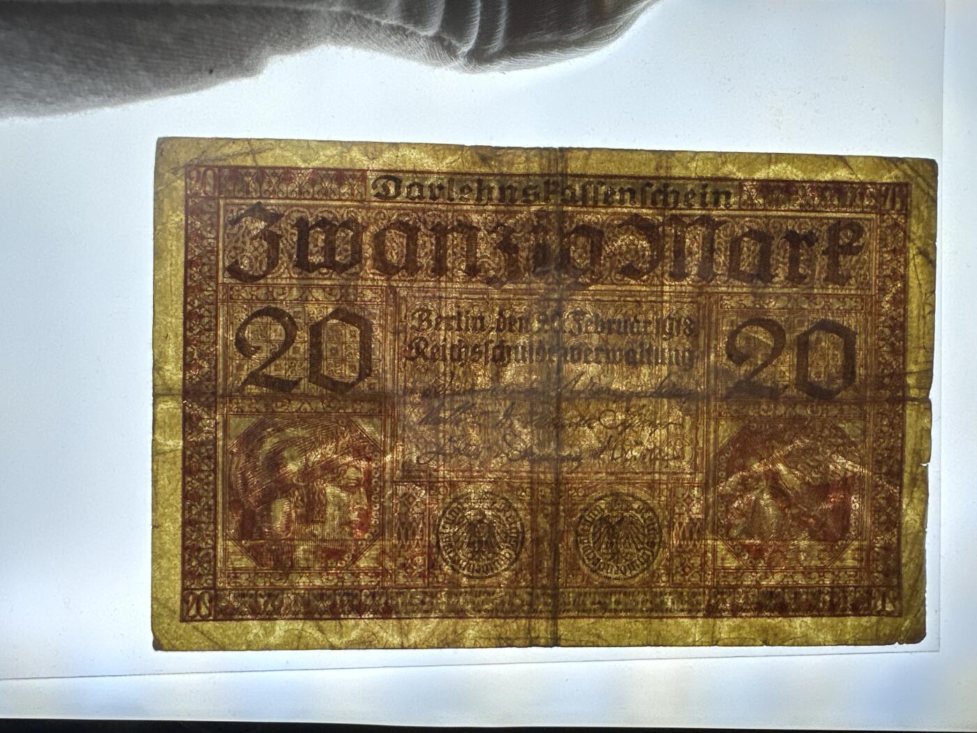 12.5纸币专场 欧洲大票幅旧钞4张