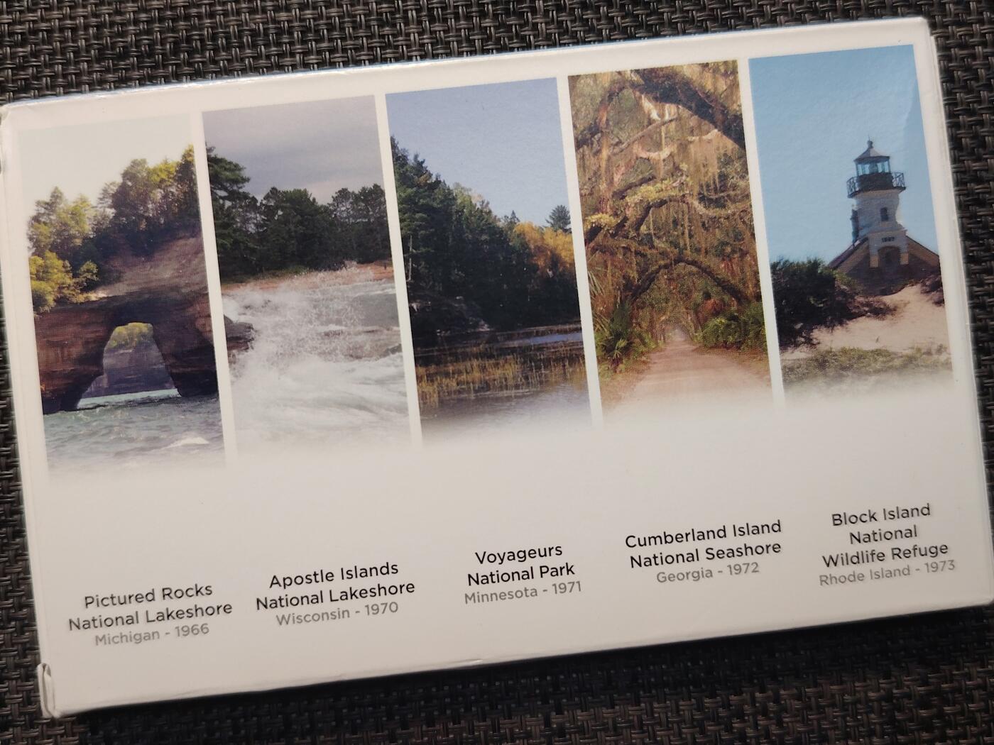 布加迪🐬～世界钱币(上海)🌾第 263 期 /  各国套币和散币 美国🇺🇸 2018年 25分 国家公园纪念精致套币～1