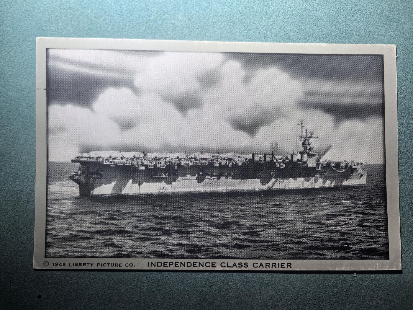 盛世勋华——号角文化勋章邮票专场拍卖第291期 美国二战时期军舰专题明信片 独立级护航航母