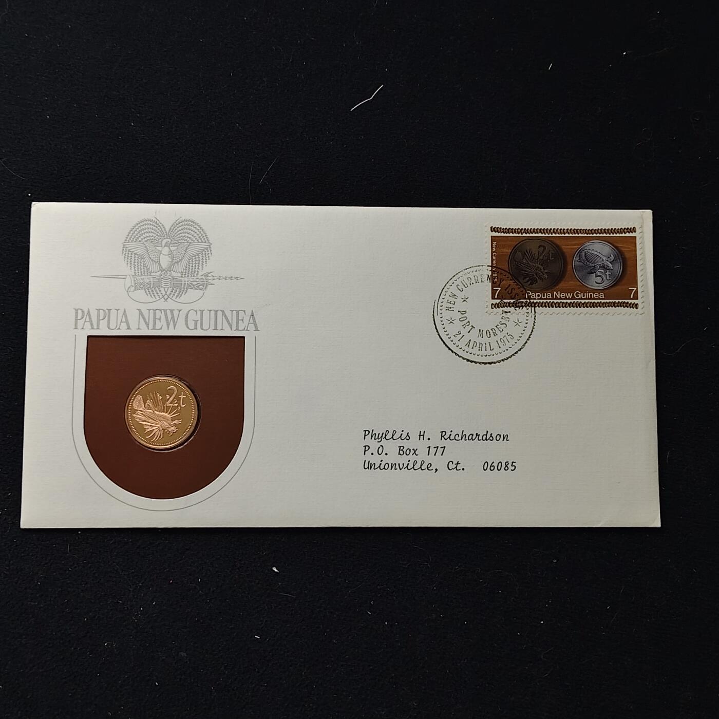 【全场包邮】纯粹捡漏拍482场（免费代拍第19场）-币封+套装+富兰克林（注意佣金） 【邮币封】巴布亚新几内亚1975年2托拉狮子鱼精制币邮币封