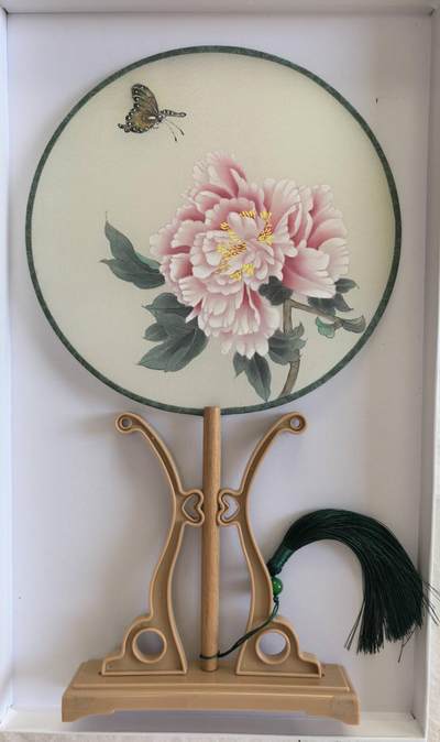 工笔画绢扇 - 工笔画绢扇