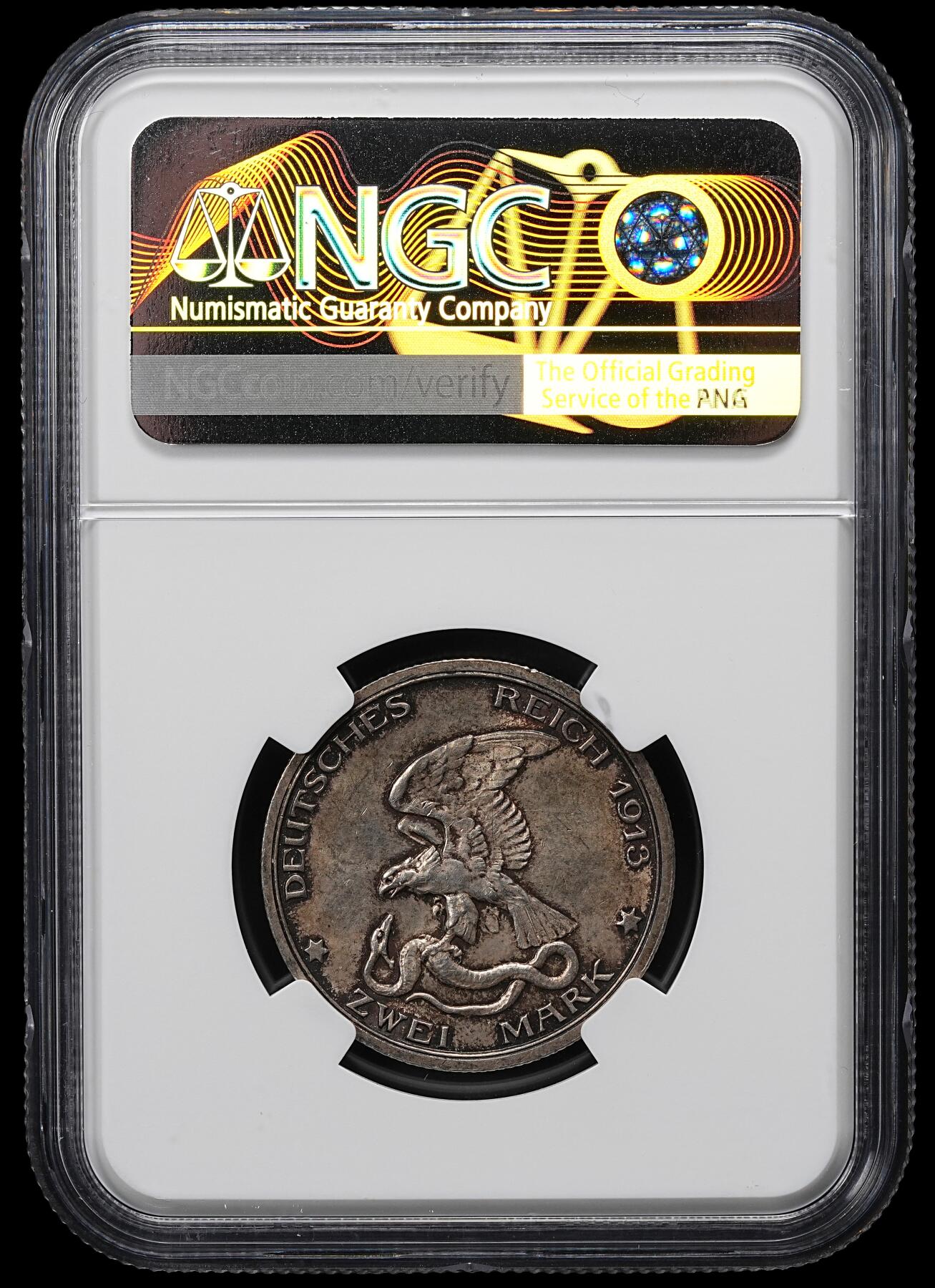 修遠堂世界钱币第九十六期 NGC MS63 1913年普鲁士战胜拿破仑百年纪念2马克银币