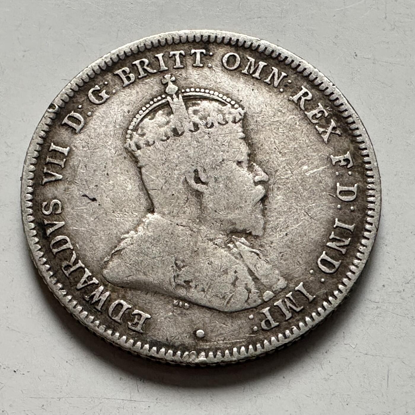 🌹外币初藏🌹🐯2025年第136场  每周二四六晚8️⃣点 接代拍 澳大利亚1910年一先令银币 5.65克 92.5高银