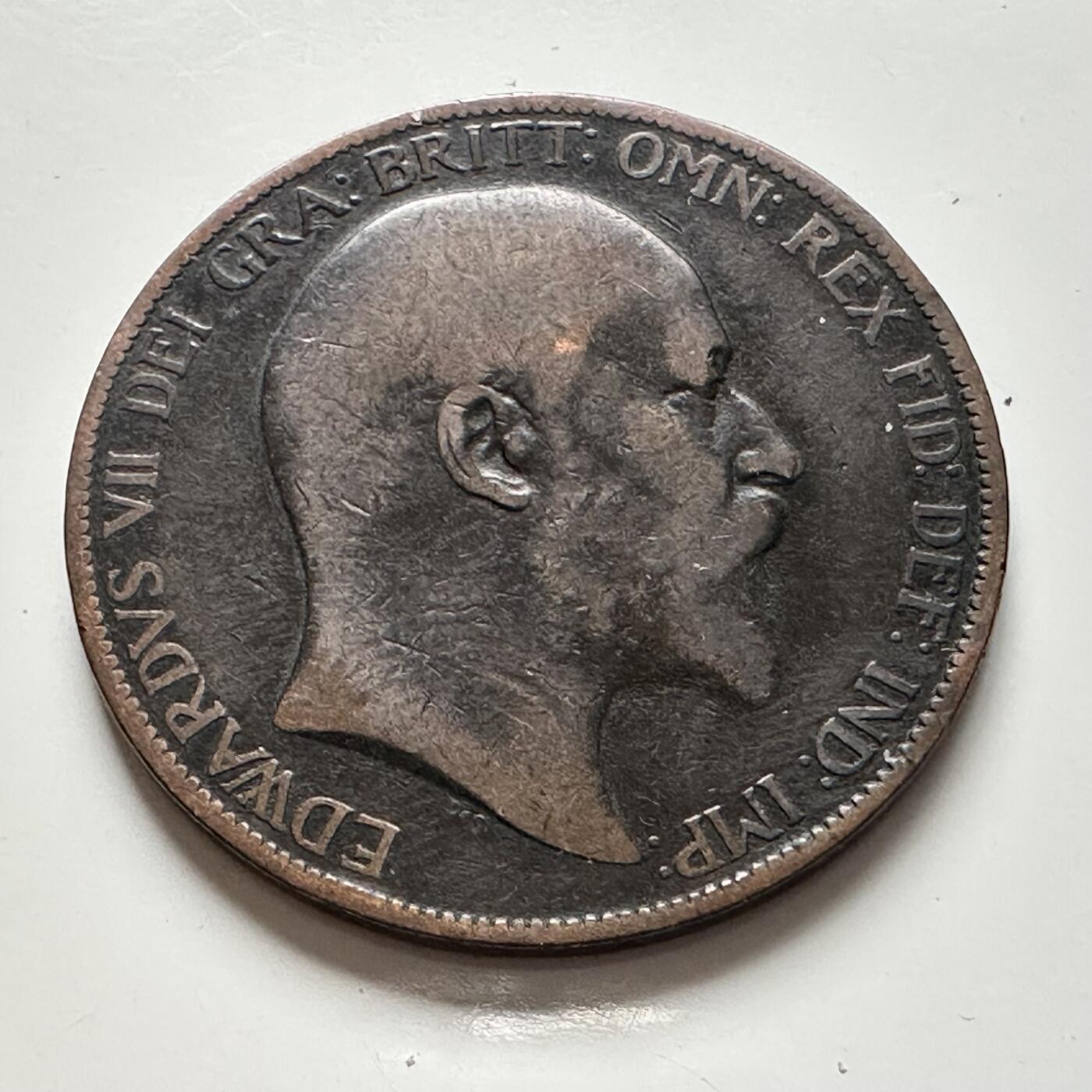 🌹外币初藏🌹🐯2025年第136场  每周二四六晚8️⃣点 接代拍 英国1902年爱德华七世一便士