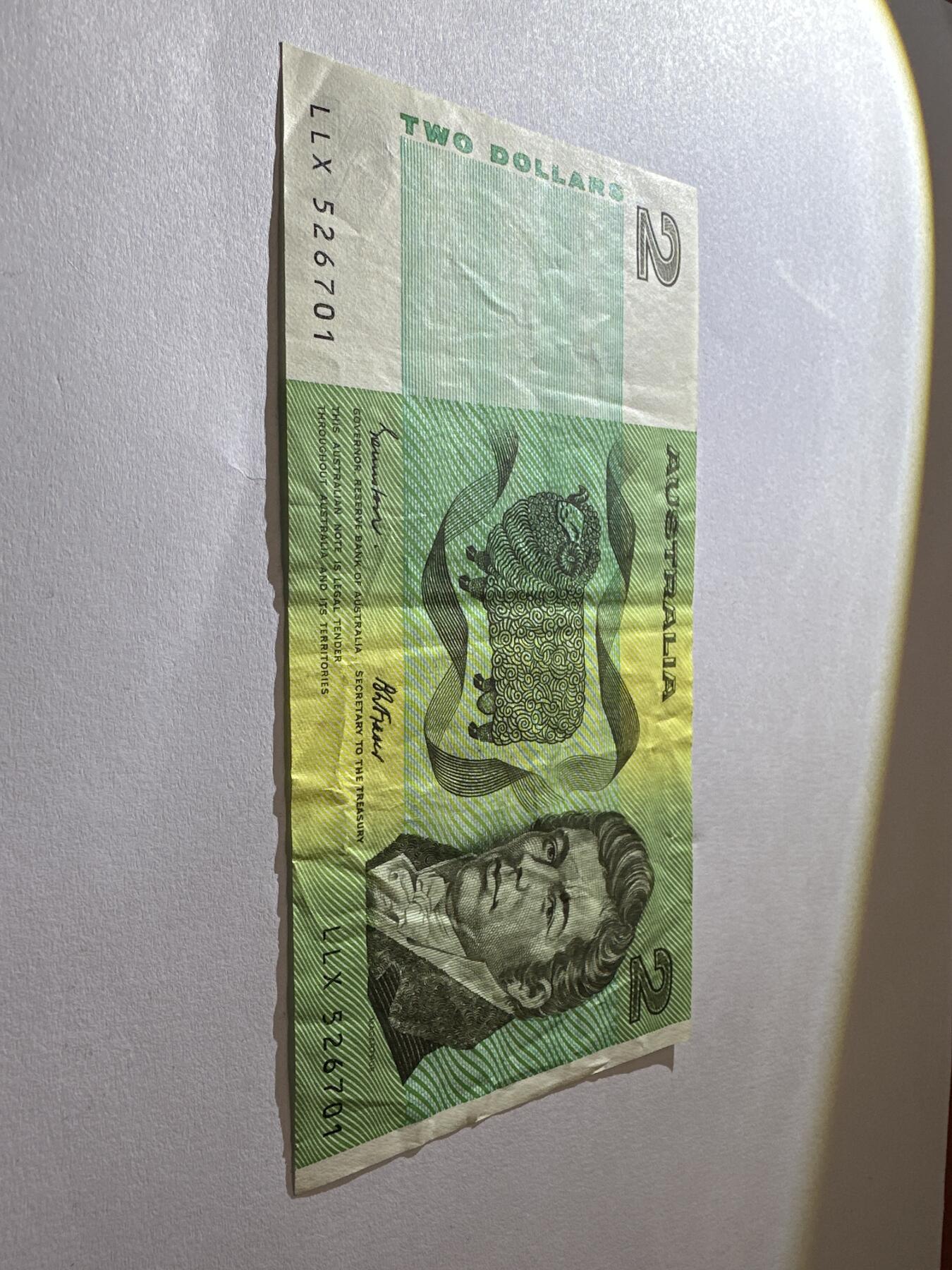 12.5纸币专场 1974-1985年澳大利亚2澳元