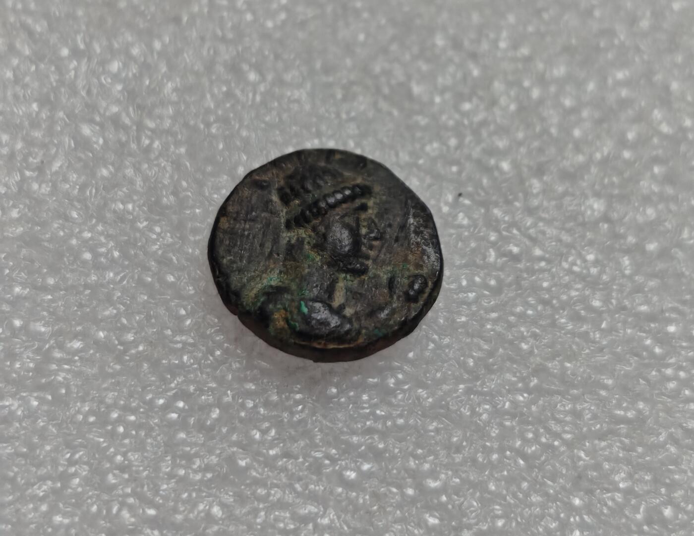 瓶子🏺第219期拍卖会  贵霜王朝打制铜币  深打图案清晰