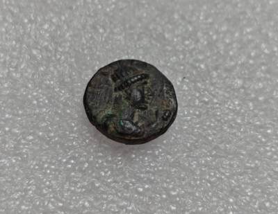 瓶子🏺第219期拍卖会 -  贵霜王朝打制铜币  深打图案清晰