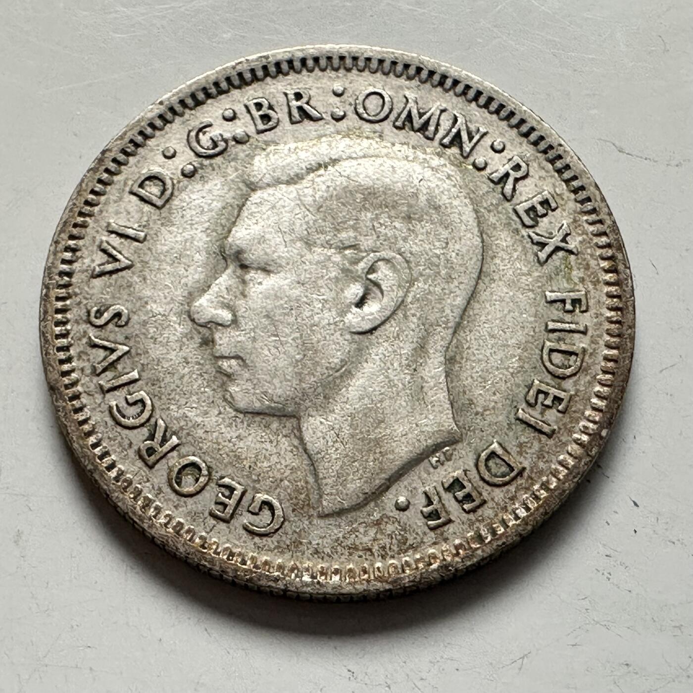 🌹外币初藏🌹🐯2025年第136场  每周二四六晚8️⃣点 接代拍 澳大利亚1951年6便士银币