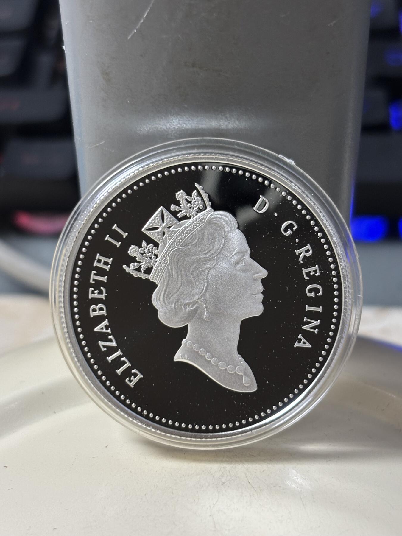 第184期拍卖 加拿大2001年国家芭蕾舞团成立50周年精制银币，925银，25.175克，