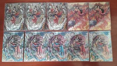 阳大大卡牌拍卖第85期（持续收拍品，周六晚上九点截拍，进群福利早知道） - 卡德曼西游 大西几 粗闪裸卡10张 铁扇2张 蜘蛛精3张 万圣公主5张