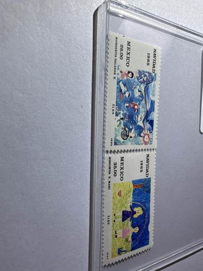 12.26邮票专场 墨西哥1985年圣诞节2全