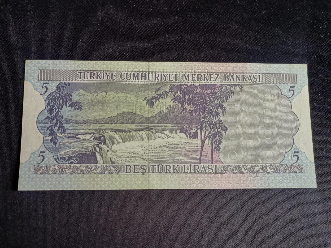 【游宝拍卖】乙巳蛇年91期 第四季首拍场  土耳其-5里拉【首版 全新UNC】