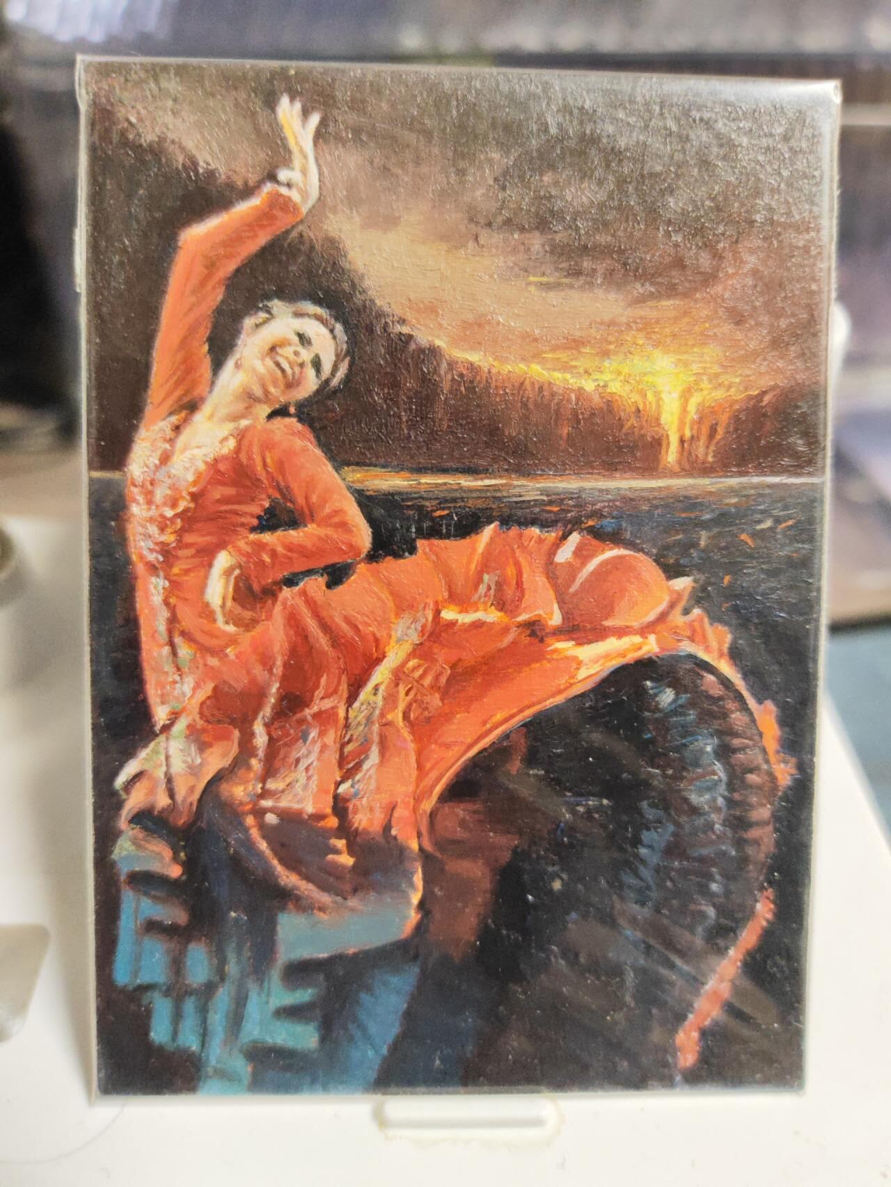 阳大大卡牌拍卖第85期（持续收拍品，周六晚上九点截拍，进群福利早知道） 【手绘卡】知名画师 高月光 翩翩起舞