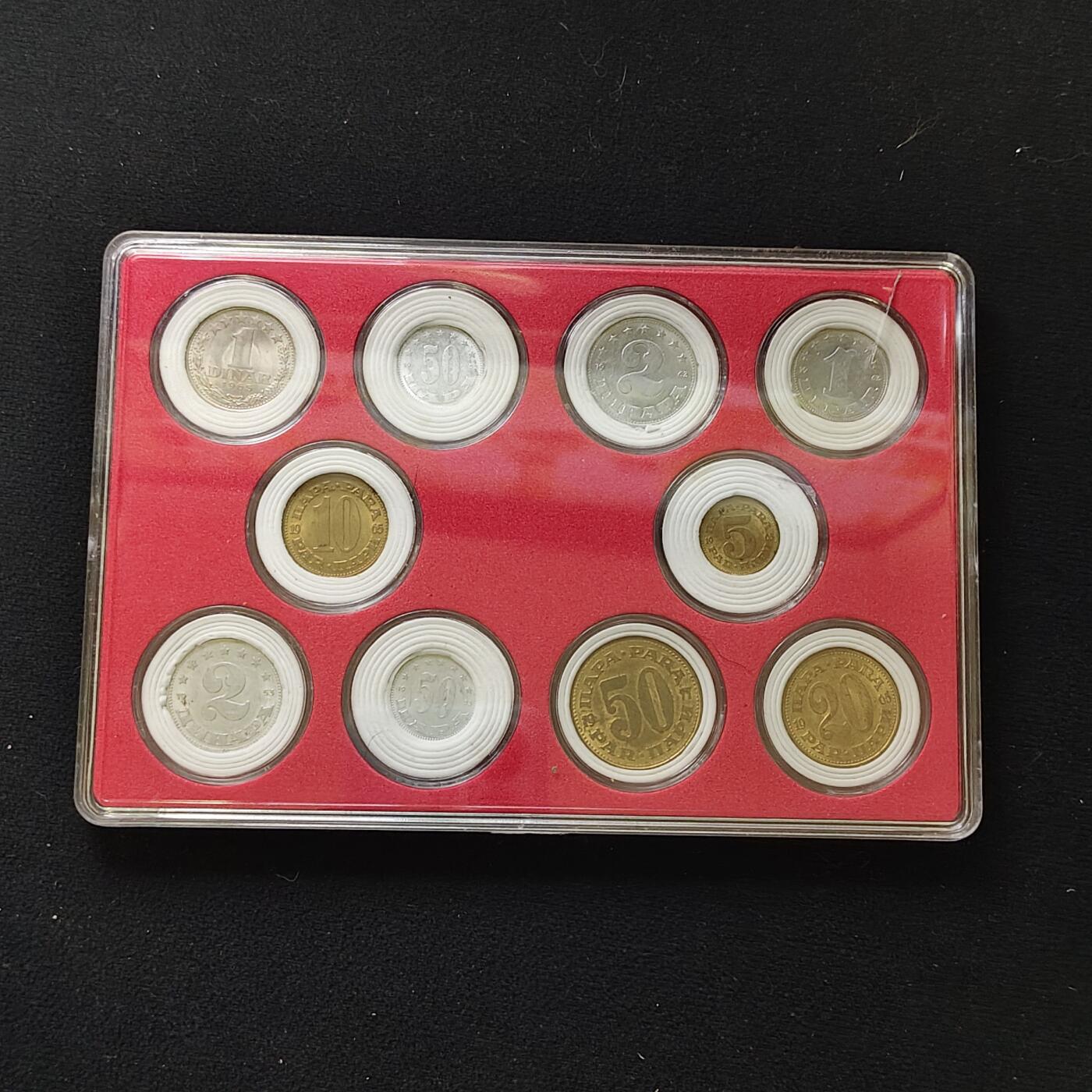 【全场包邮】纯粹捡漏拍482场（免费代拍第19场）-币封+套装+富兰克林（注意佣金） 【盒装套币】南斯拉夫各年份10枚套币一盒