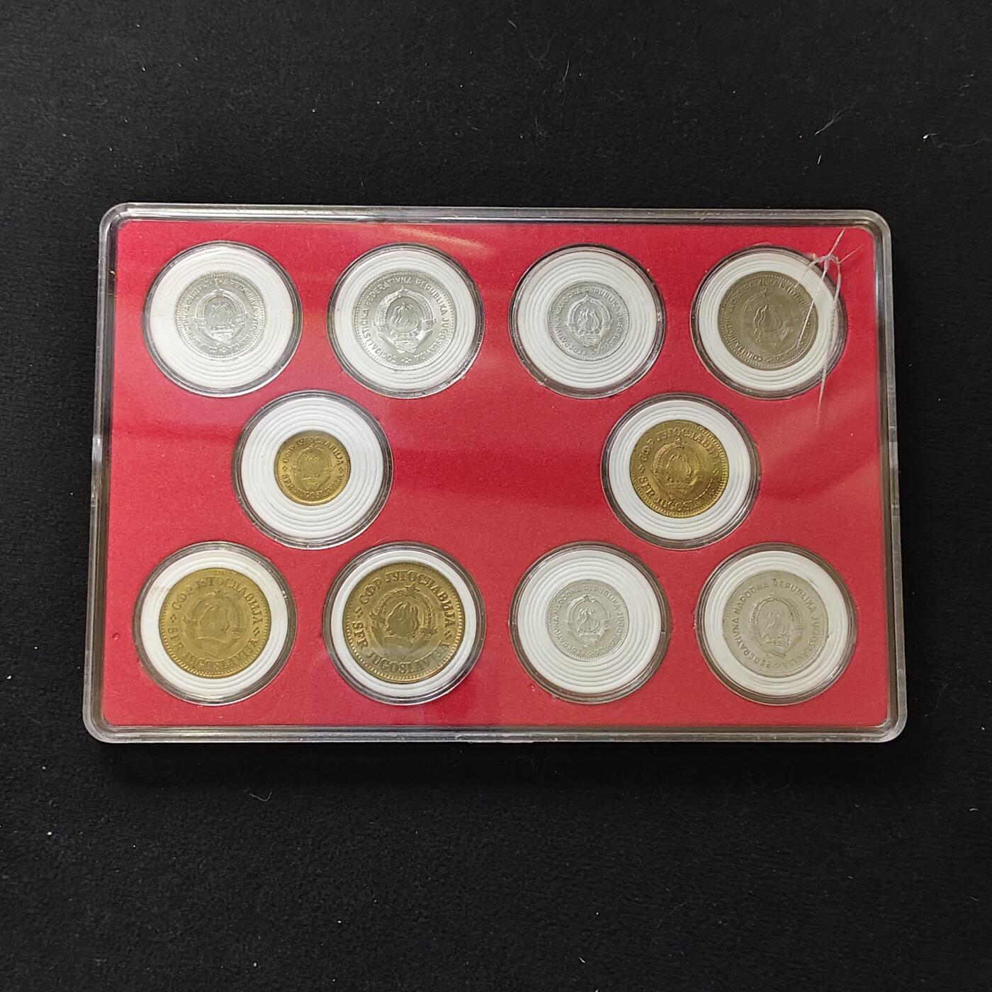 【全场包邮】纯粹捡漏拍482场（免费代拍第19场）-币封+套装+富兰克林（注意佣金） 【盒装套币】南斯拉夫各年份10枚套币一盒