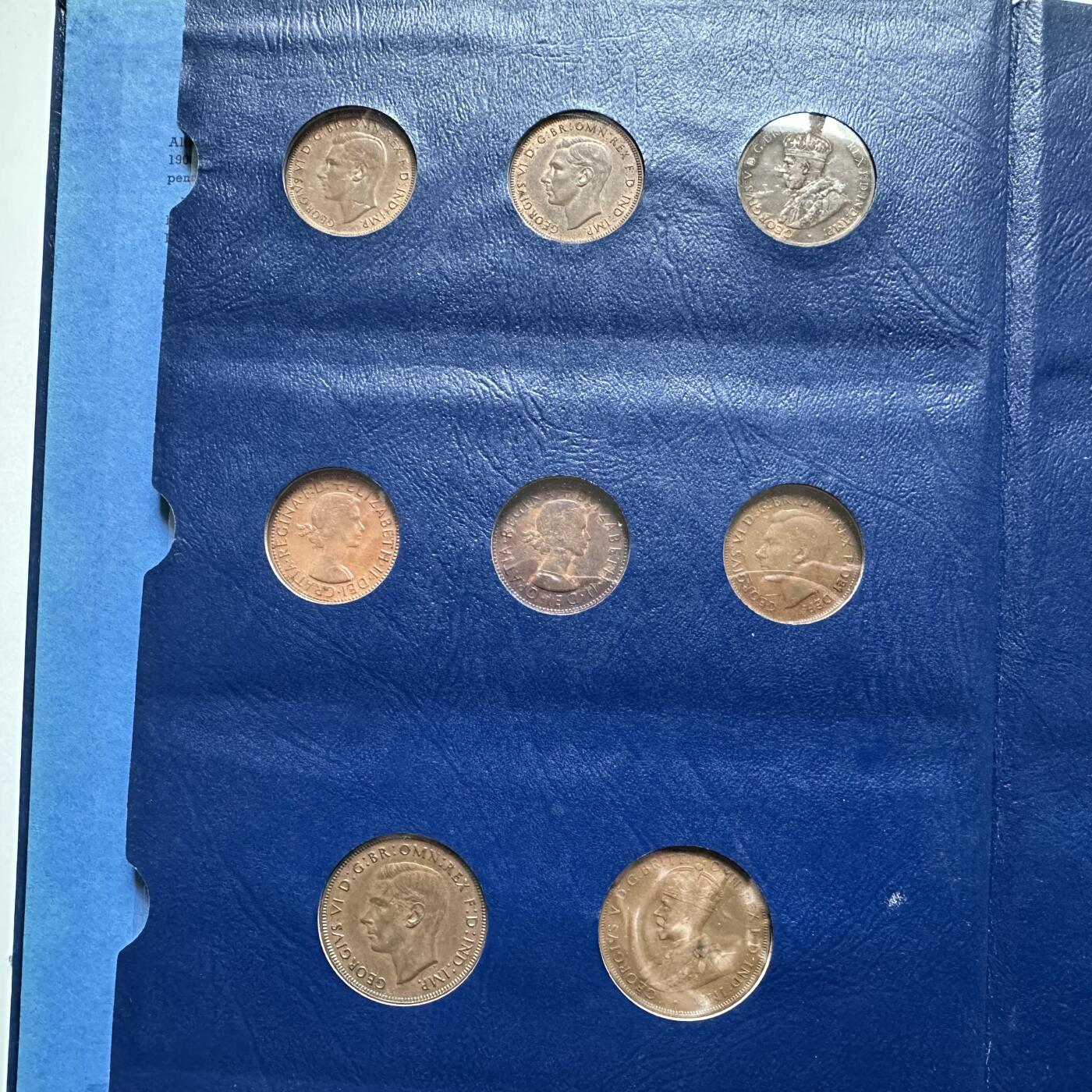 🌹外币初藏🌹🐯2025年第136场  每周二四六晚8️⃣点 接代拍 澳大利亚铜币套币定位册 共17枚含66年50分银币