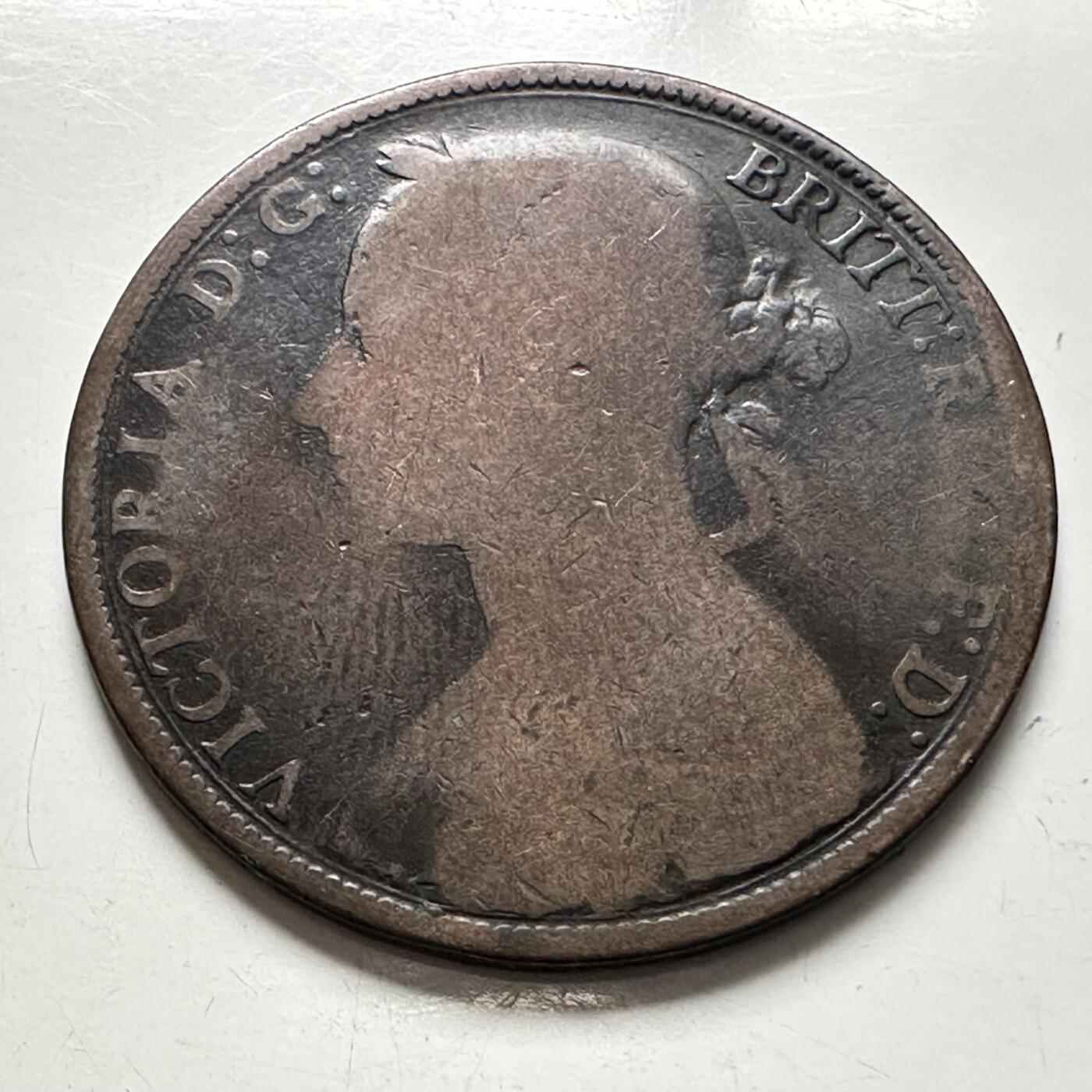 🌹外币初藏🌹🐯2025年第136场  每周二四六晚8️⃣点 接代拍 英国1887年维多利亚一便士