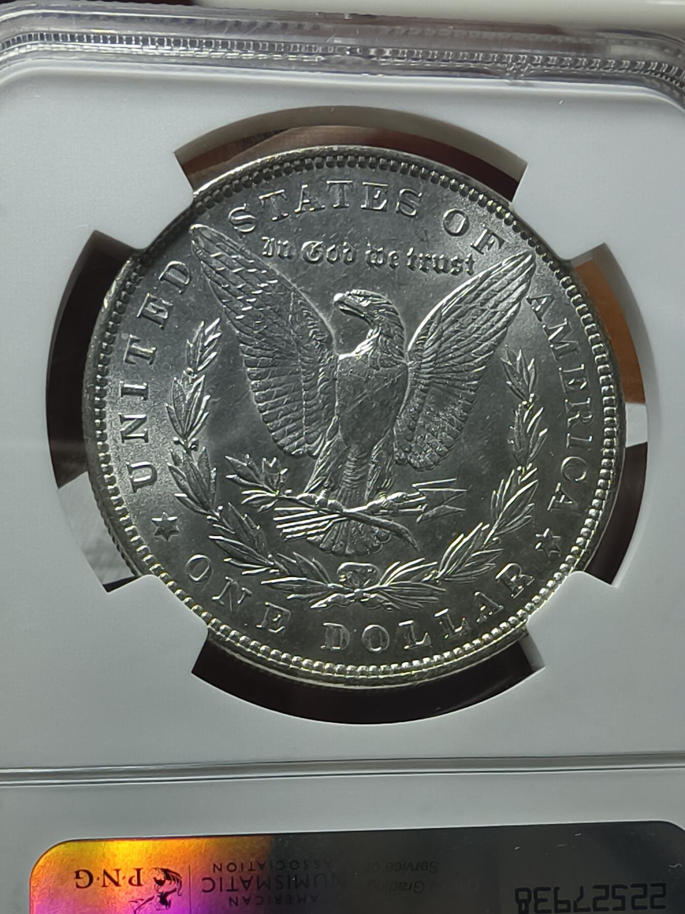 老银元专场（本场拍品丰富，两位宝主提供） 摩根银币1887，NGC评级64