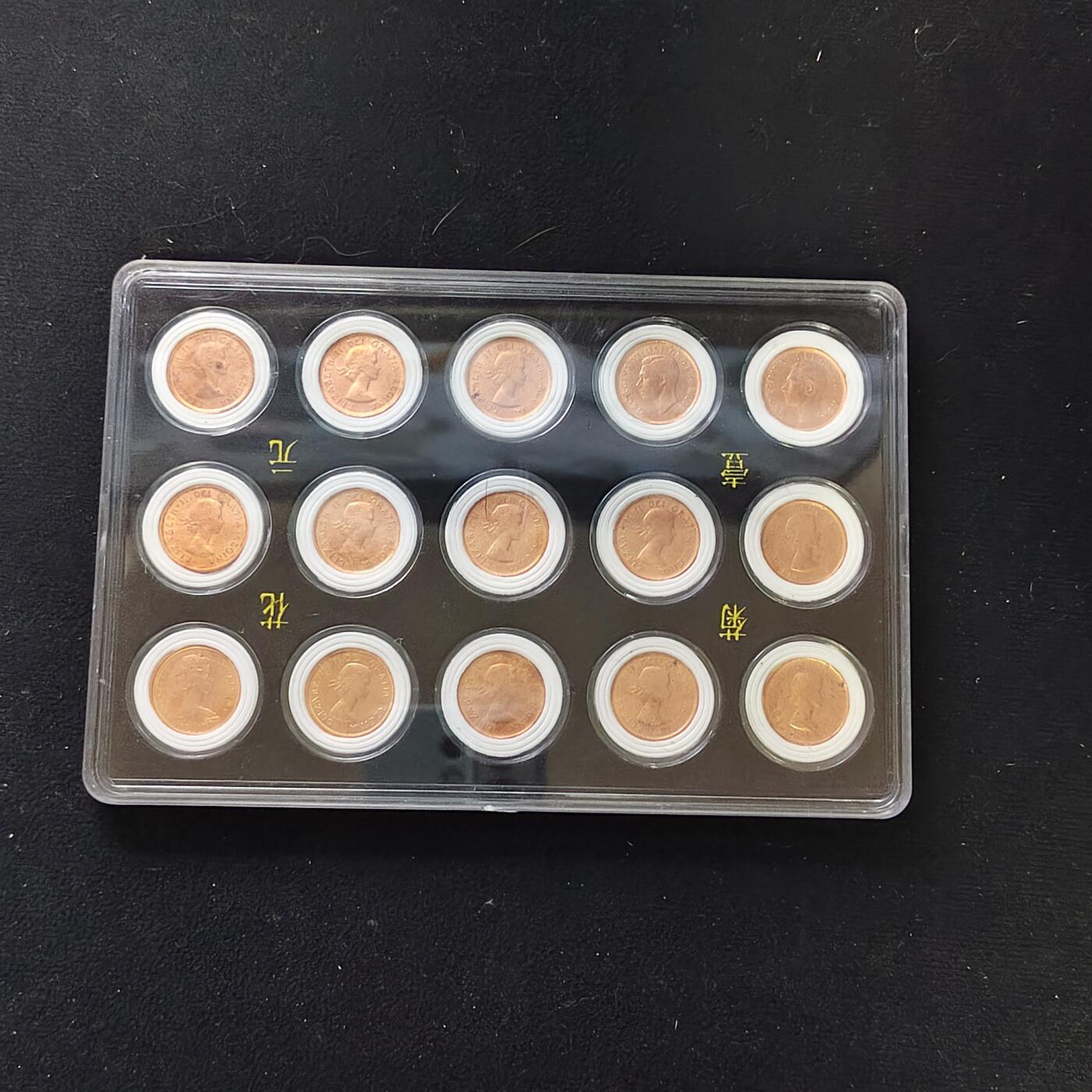 【全场包邮】纯粹捡漏拍482场（免费代拍第19场）-币封+套装+富兰克林（注意佣金） 【盒装套币】加拿大1937-1980年乔治六世-女王连续年份各版本45枚一组