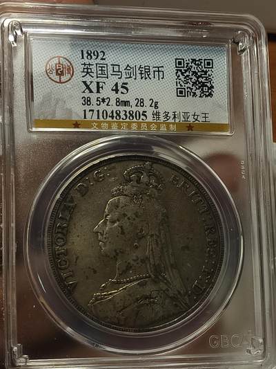 老银元专场（本场拍品丰富，两位宝主提供） - 马剑银币，公博评级45