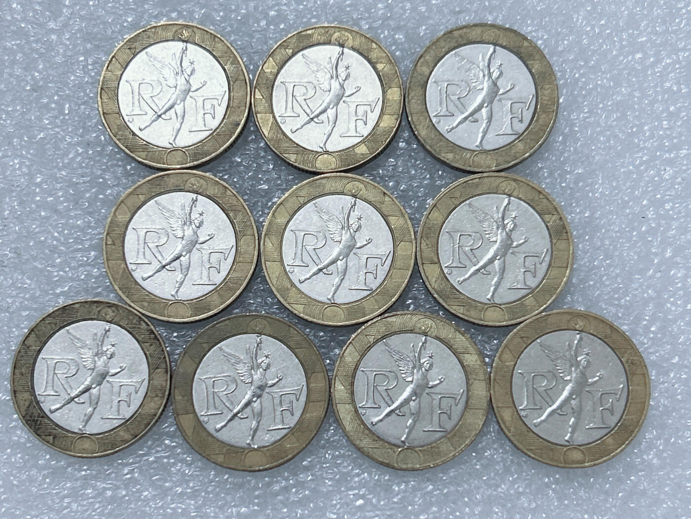 第一海外回流一元起拍收藏 散集专场  第275期 法国10法郎双色币 10枚