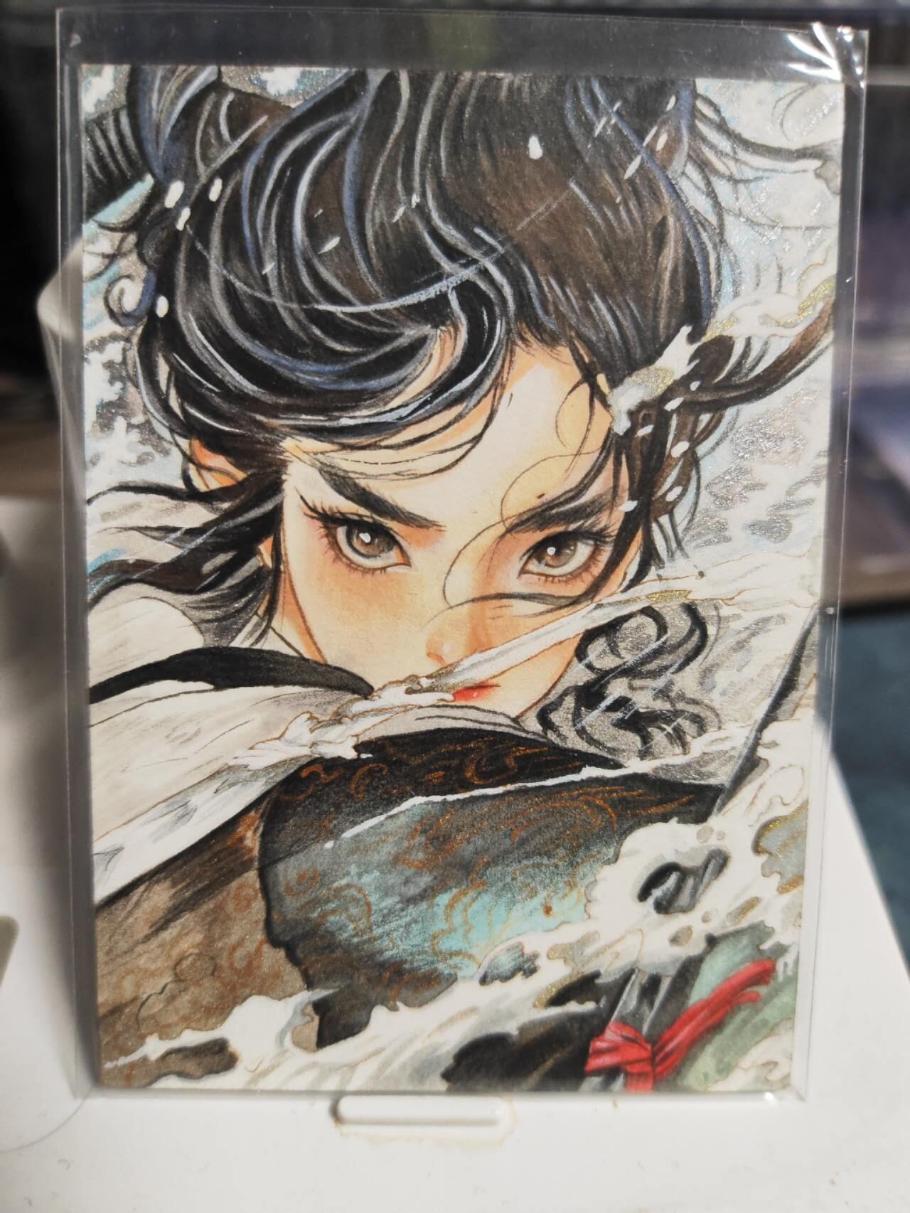 阳大大卡牌拍卖第85期（持续收拍品，周六晚上九点截拍，进群福利早知道） 【手绘卡】知名画师 洋芋 梦里挑灯看剑