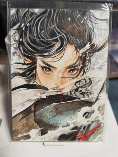 阳大大卡牌拍卖第85期（持续收拍品，周六晚上九点截拍，进群福利早知道） - 【手绘卡】知名画师 洋芋 梦里挑灯看剑