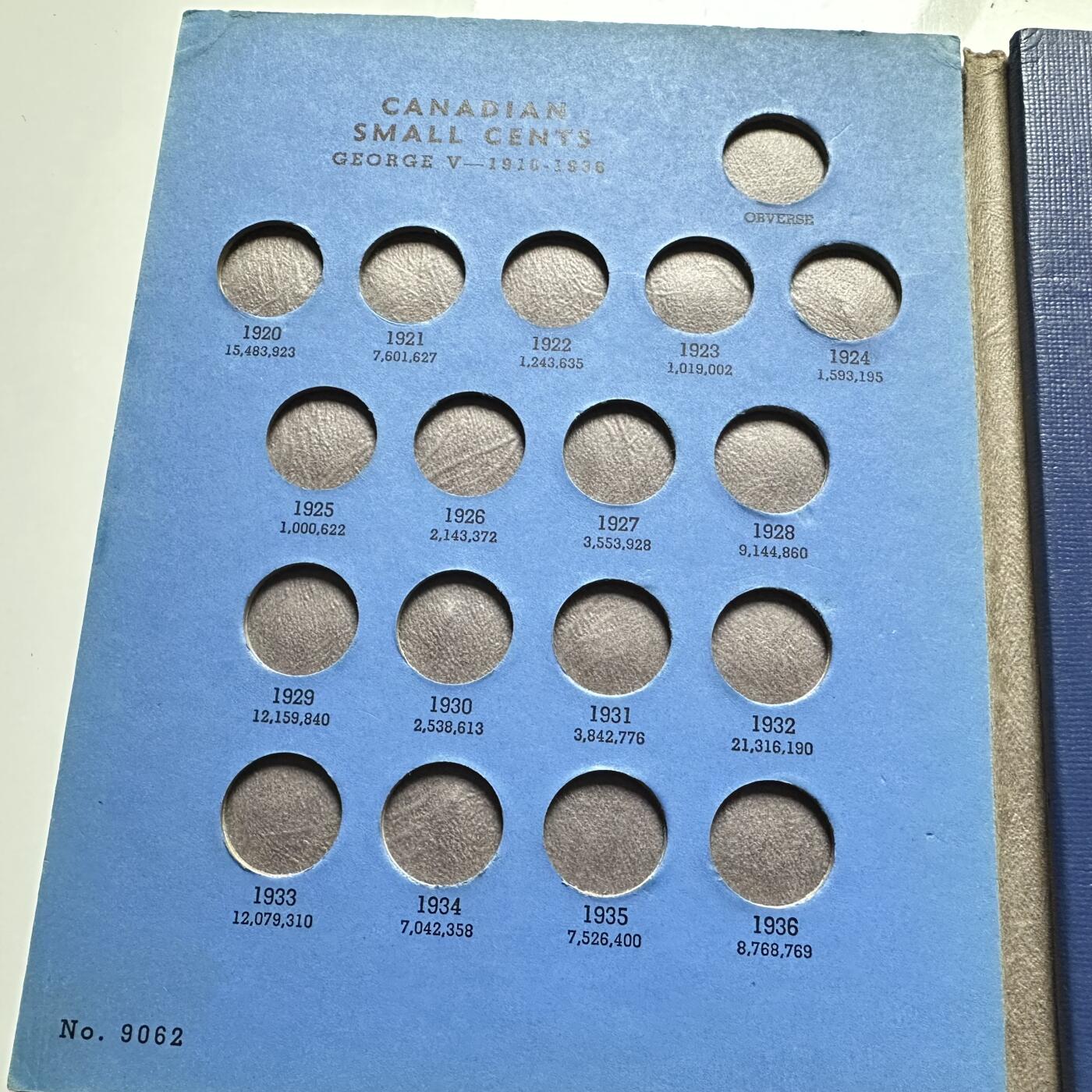 🌹外币初藏🌹🐯2025年第136场  每周二四六晚8️⃣点 接代拍 加拿大1920后一分定位册 乔六全版本共18枚，伊二21枚