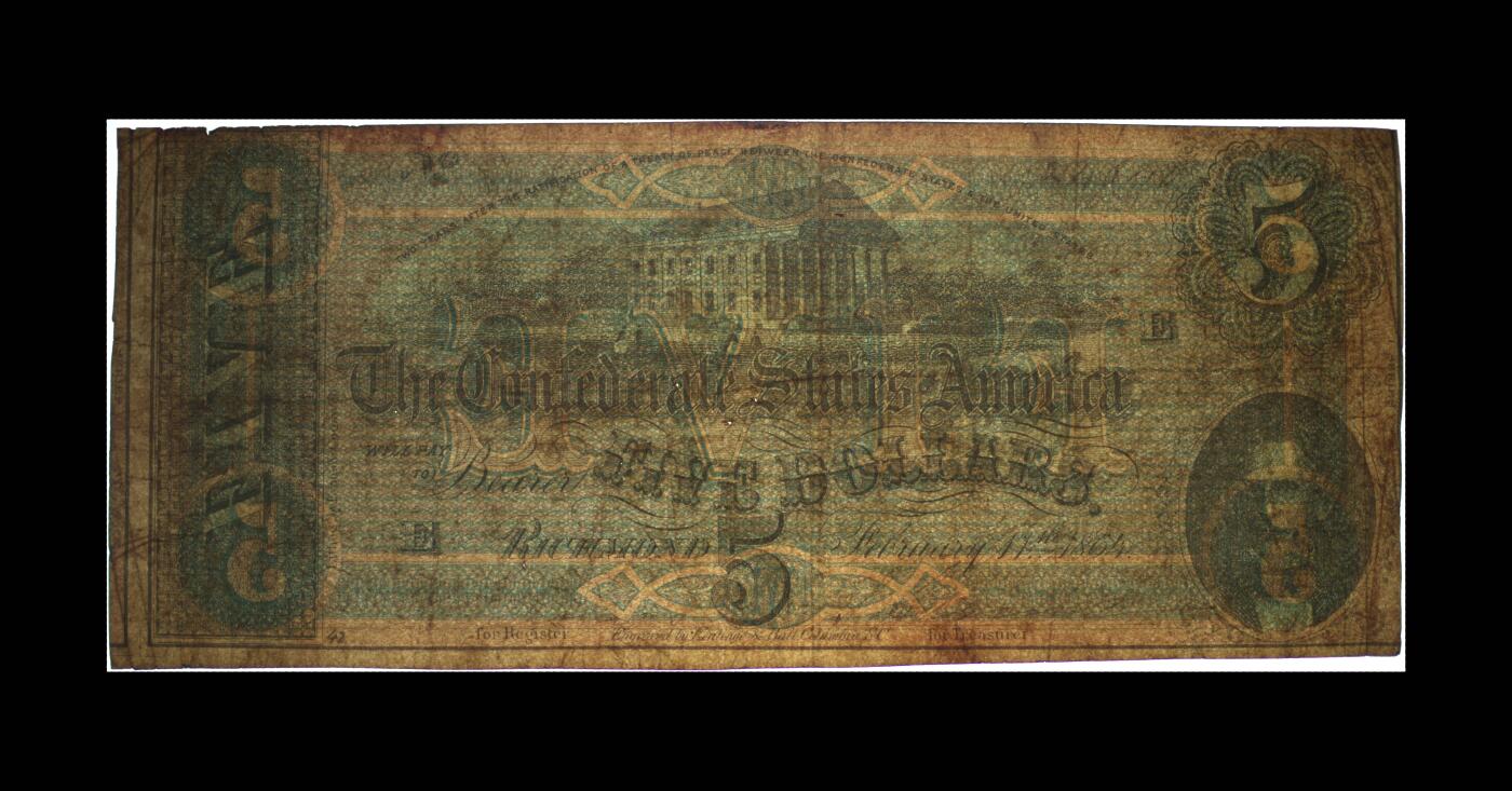 12.5纸币专场 T-69 1864 5 Dollars 40