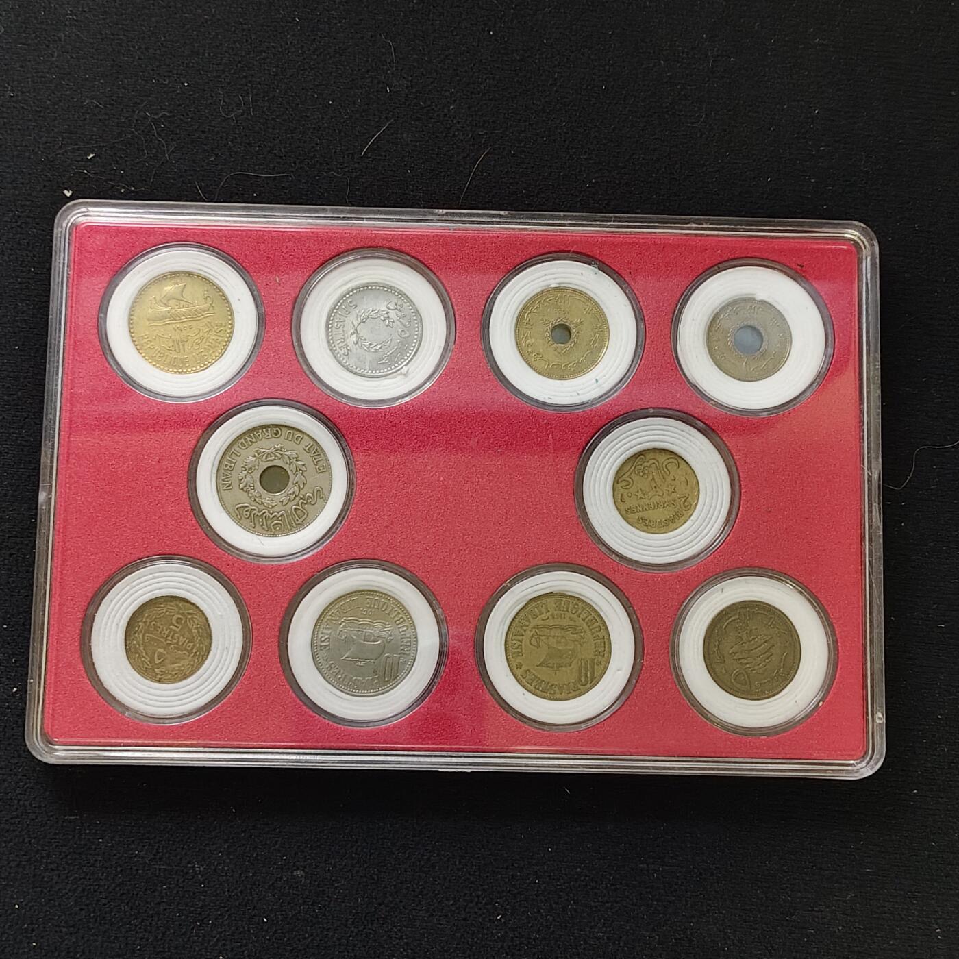 【全场包邮】纯粹捡漏拍482场（免费代拍第19场）-币封+套装+富兰克林（注意佣金） 【盒装套币】黎巴嫩各年份12枚套币2盒