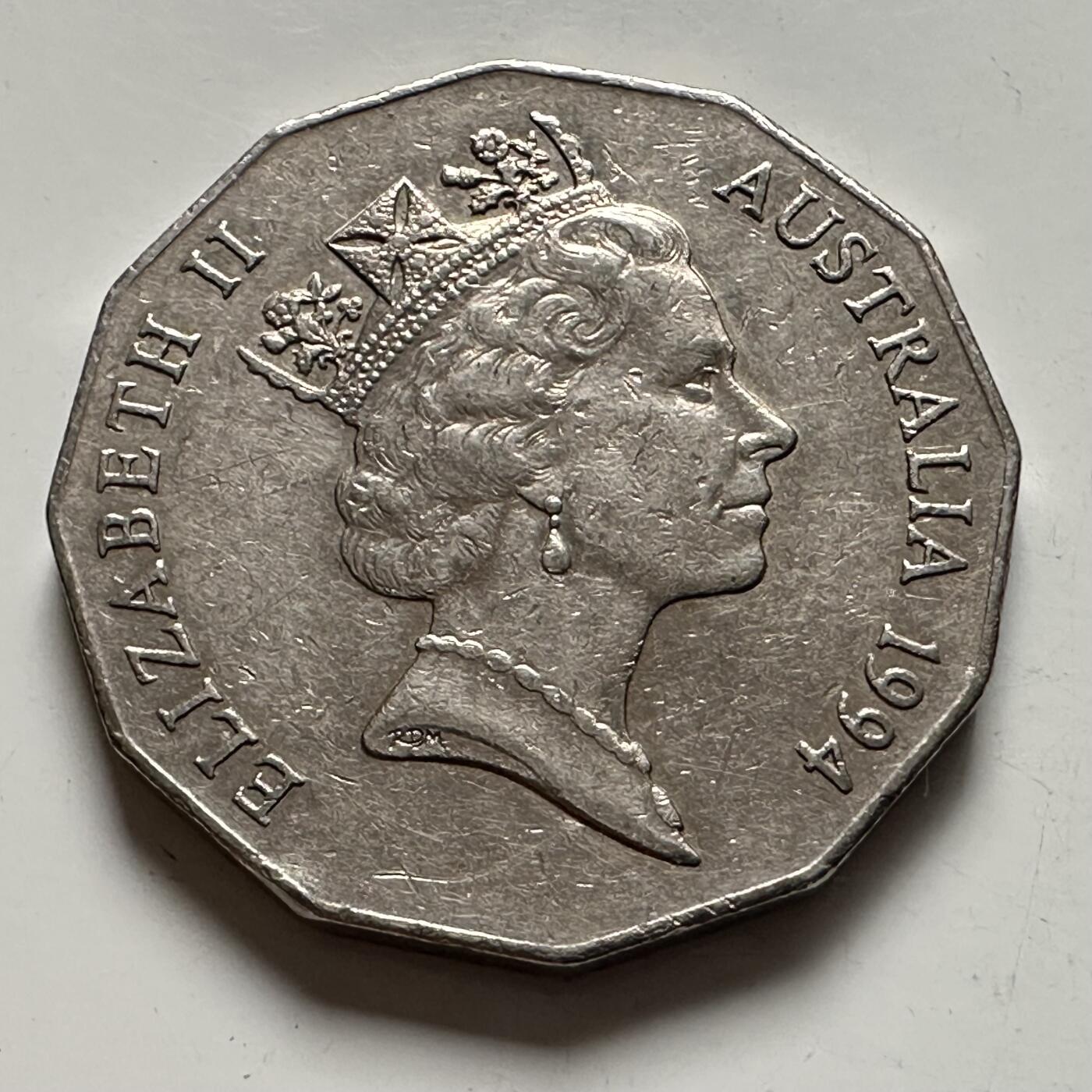 🌹外币初藏🌹🐯2025年第136场  每周二四六晚8️⃣点 接代拍 澳大利亚1994年国际家庭年50便士纪念币 a