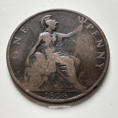 🌹外币初藏🌹🐯2025年第136场  每周二四六晚8️⃣点 接代拍 - 英国1898年维多利亚一便士 批纱版