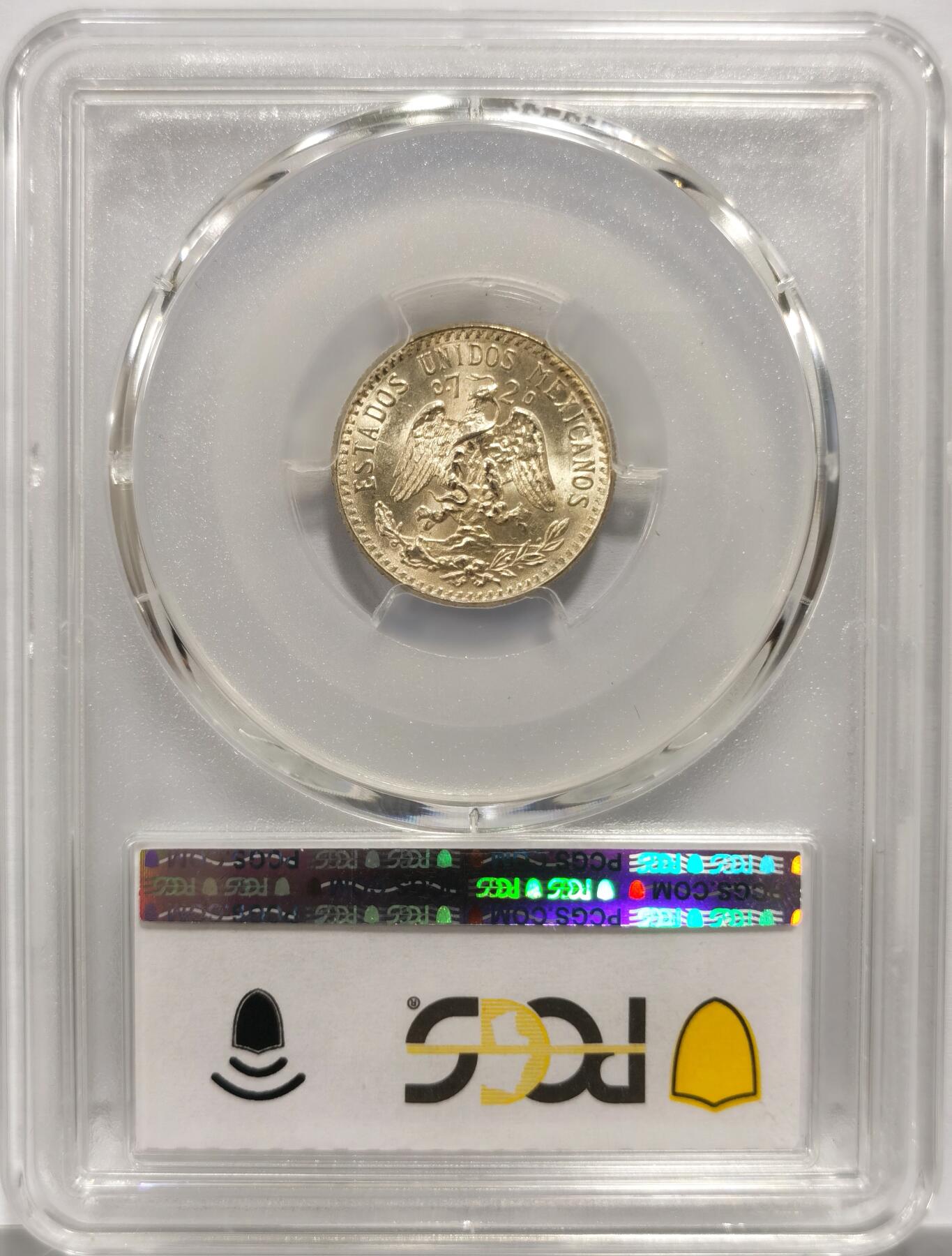 博洋堂世界钱币拍卖第150期（全场包邮） PCGS MS65 墨西哥1942年鹰洋20分银币-1