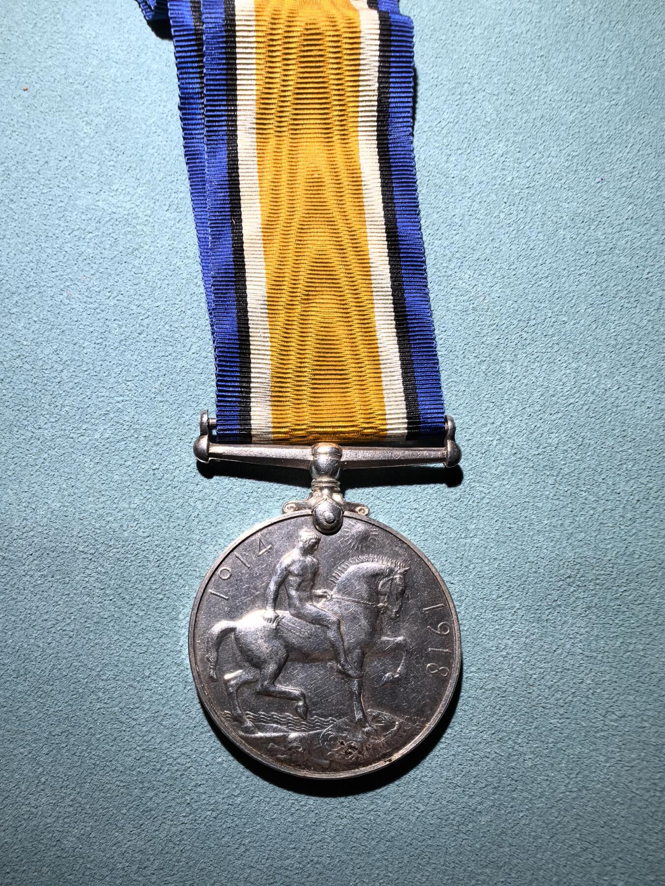 盛世勋华——号角文化勋章邮票专场拍卖第291期 英国一战战争奖章 银制 重1盎司925银 原绶带带边铭