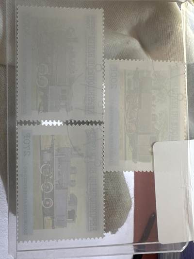 12.26邮票专场 贝宁共和国2998年老式火车系列5枚