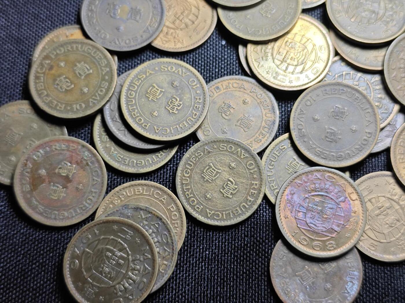 KK钱币收藏小铺 （套币 好品/批量散币 银币）专场  2月预留时间 周末发货  澳门一毫铜币一组60枚