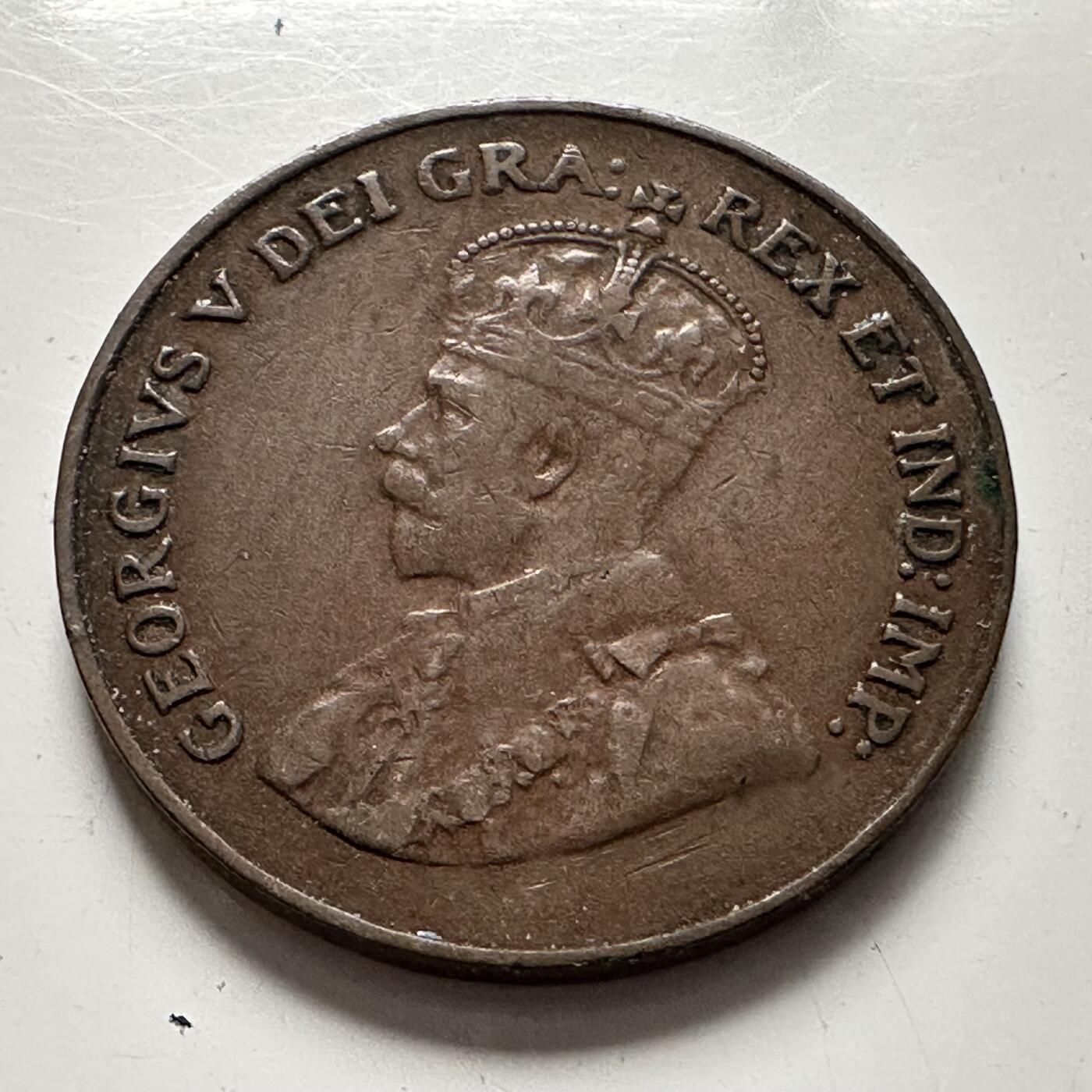 🌹外币初藏🌹🐯2025年第136场  每周二四六晚8️⃣点 接代拍 加拿大1921年一分