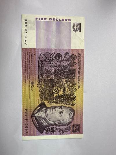 12.5纸币专场 - 1985年-1991年版澳大利亚5澳元