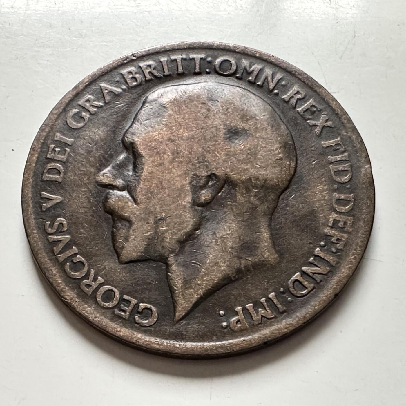 🌹外币初藏🌹🐯2025年第136场  每周二四六晚8️⃣点 接代拍 英国1919年一便士 b