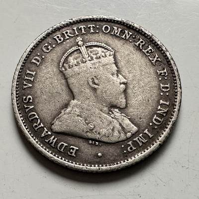 🌹外币初藏🌹🐯2025年第136场  每周二四六晚8️⃣点 接代拍 - 澳大利亚1910年6便士银币 高银